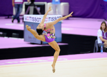 İlk Avropa Oyunlarında bədii gimnastika üzrə təsnifat yarışları keçirilir. Bakı, Azərbaycan, 19 iyun 2015